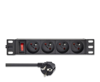 QOLTEC PDU do RACK 10" | 1U | 16A | 4xFrench | 1.8m 54602 - 1257508 - zdjęcie 2
